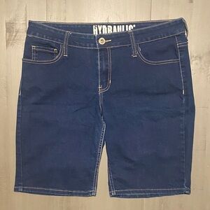 Hydraulic Dark Blue Denim Shorts
